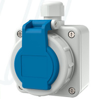 Розетка настенная SCHUKO 16A 2п+З 230В, IP68, MENNEKES (артикул 10863)