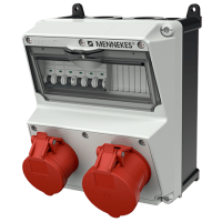 Комбінований модуль AMAXX 260x225 мм з роз'ємами 1xCEE16А5п 1xCEE32А5п 1xMCB32А3п/C 1xMCB16А3п/C IP44 | MENNEKES, MENNEKES (артикул 920021)