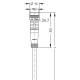 Кабель Y-подібний YK-FS4M8-2AL-SKP4-0,3/0,3/S7400 з роз'ємами, M8, 4п 60 В, 1 х штекер прямий, 2 x гніздо пряме, кабель PUR, 0,3м, оранжевий