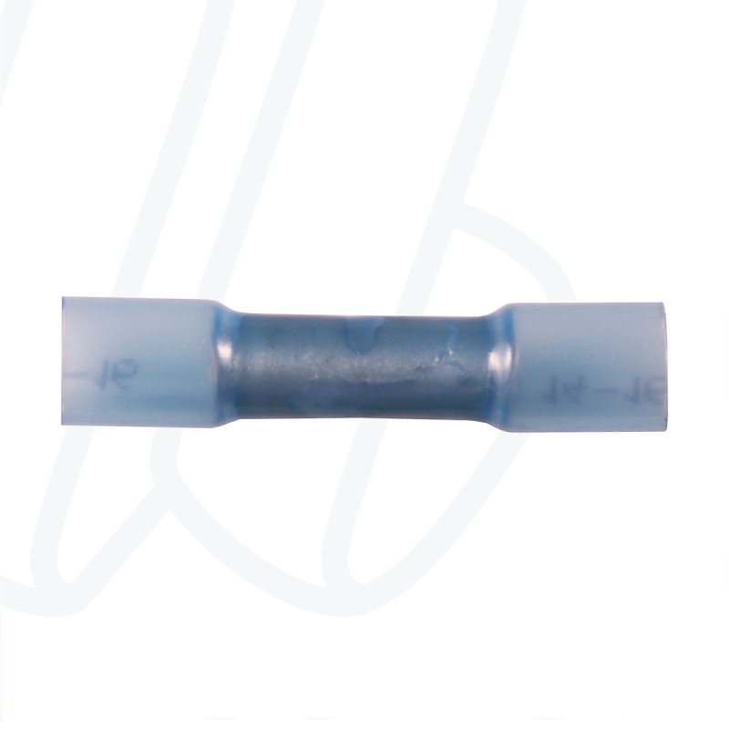 KA2535SKW Проходной соединитель с термоусадочной втулкой с плавким клеем 1,5-2,5 мм² / синий