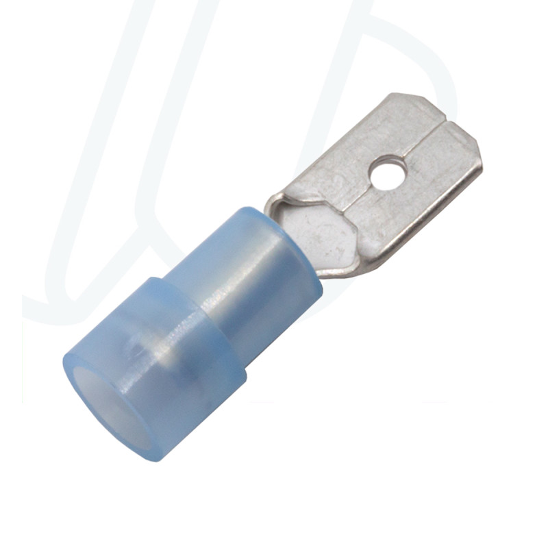 KA2507H Плоский изолированный коннектор 6,3x0,8 (штекер) 1,5-2,5 мм² / синий