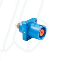 Розетка панельна SPX, 480А, N, підʼєднання М12, синій | POWER SYNTAX (арт. SPX4PSNBLM120000)