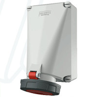 Розетка настенная 125A 4п 6ч 400В, IP67, MENNEKES (артикул 139)