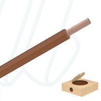 Гибкий монтажный провод H07V-K 1.5 мм² коричневый