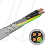 Кабель YSLCY-JZ 04X2.5 серый