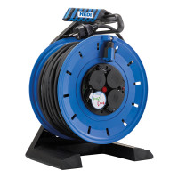 Пластикова котушка з кабелем HEDI Generation 7 Champion, Ø 290 мм, термозахист з HEDI DiagS, 4 розетки Schuko IP54, 50м кабелю H07RN-F 3х1,5, HEDI (артикул K750NTF)