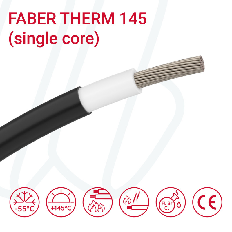 Провід FABER THERM 145 SC 1X70 чорний