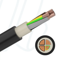 Кабель NYY-J 03X70 SM/35 SM чорний