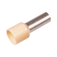 KA10-18ETW Изолированный гильзовый наконечник 10 мм² / L1=18 мм / светло-серый / упак. 100 шт