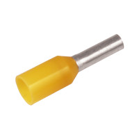 KA1-12ETW Изолированный гильзовый наконечник 1 мм² / L1=12 мм / желтый / упак. 500 шт