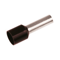 KA6-18ETW Ізольований гільзовий накінечник 6 мм² / L1=18 мм / чорний / упак. 100 шт