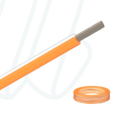 Провід MTW-TEW-HAR AWG16 (1.5мм²) білий RAL 9010 / оранжевий RAL 2003