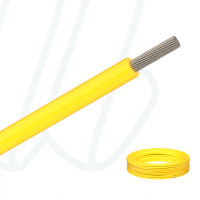 Провід MTW-TEW-HAR AWG20 (0.5мм²) жовтий RAL 1021