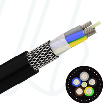 Кабель NSHTOEU-J 4X10 0,6/1 кВ чорний