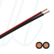 Акустичний кабель YFAZ 2X0,75/0,20 червоний/чорний