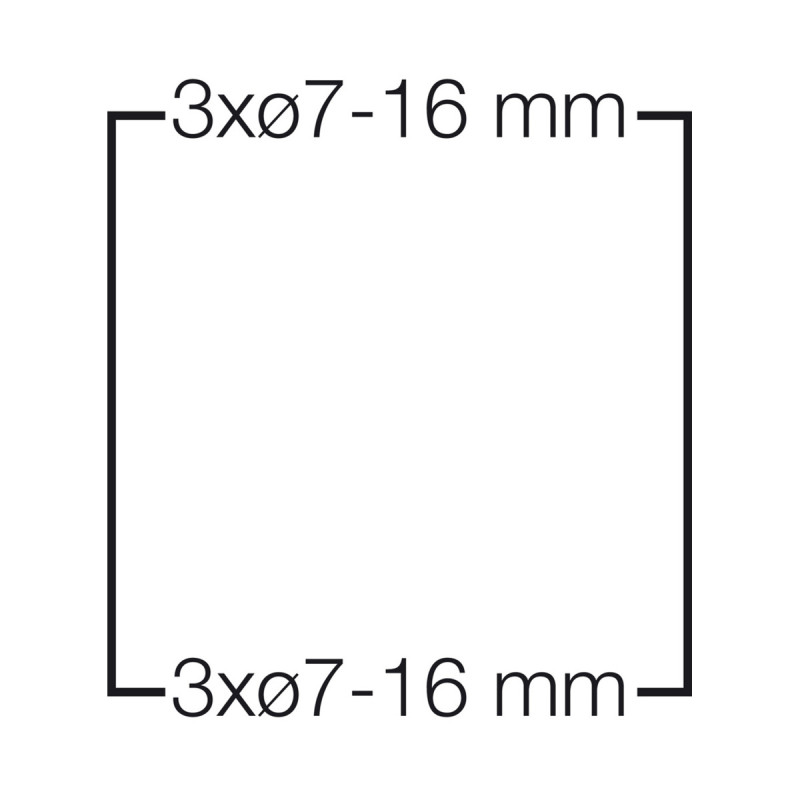 Розподільний щит KV 1503 з клемниками, 1х3 модулів, IP54 | HENSEL