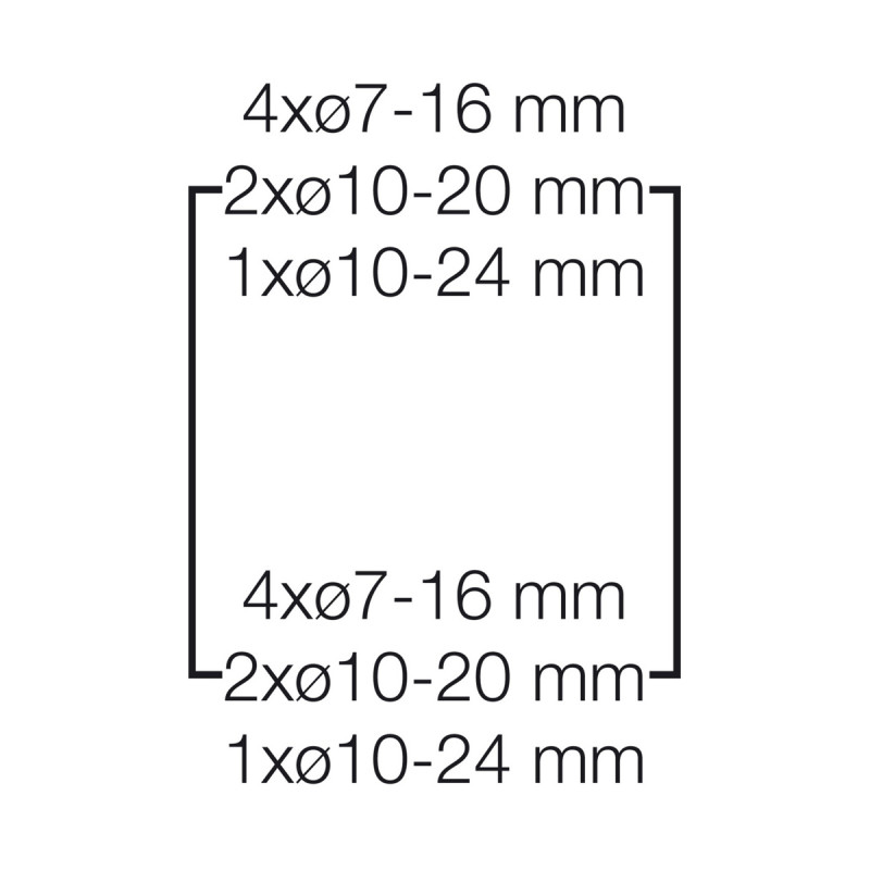 Розподільний щит KV 1506 з клемниками, 1х6 модулів, IP54 | HENSEL