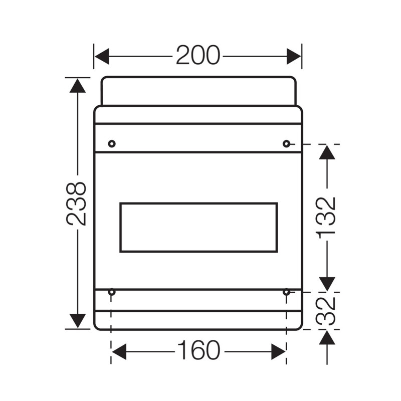 Розподільний щит KV 1509 з клемниками, 1х9 модулів, IP54 | HENSEL