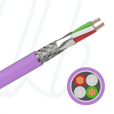 Кабель Profibus STATIC LSZH 02YS(St)CH 1X2X0,64 фіолетовий