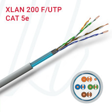 Кабель VOKA-LAN XLAN 200 F/UTP 04X2XAWG24/1 PVC сірий RAL 7035