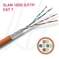 Кабель VOKA-LAN SLAN 1000 S/FTP 4X2XAWG23/1 Cat.7 FRNC Dca помаранчевий