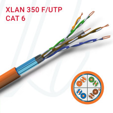 Кабель VOKA-LAN XLAN 350 F/UTP 4X2XAWG24/1 Cat.6 FRNC Eca помаранчевий