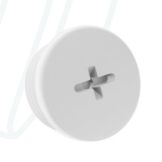 Заглушка круглая с резьбой из полиамида M20x1,5 / TL=10,0мм / RAL 7035 светло-серая