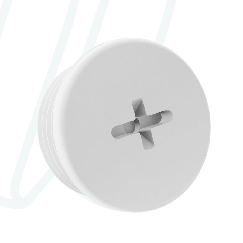 Заглушка круглая с резьбой из полиамида M25x1,5 / TL=10,0мм / RAL 7035 светло-серая