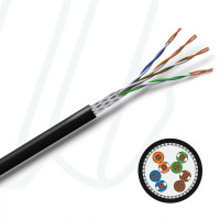 Кабель VOKA ETH 200 HIGHFLEX FC S/UTP 4X2XAWG26/19 PUR чорний