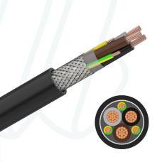 Кабель 2YSLCYK-J 3X95+3G16 0,6/1кВ чорний