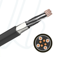 Кабель інструментальний RE-2X(St)Yv-fl 04X2X0.75 IEC 332-3-24 чорний