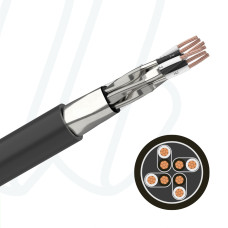 Кабель інструментальний RE-2X(St)Yv-fl PiMF 08X2X0.75 IEC 332-3-24 чорний