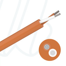 Кабель термокомпенсаційний Li2G2G 2X1,5 PtRh10/Pt, IEC, RCB/SCB, білий/помаранчевий