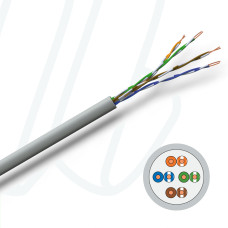 Кабель VOKA-LAN XLAN 200 U/UTP 4X2XAWG24/1 Cat.5 Eca сірий