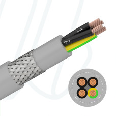 Кабель H05VVC4V5-K 4G1,5 сірий