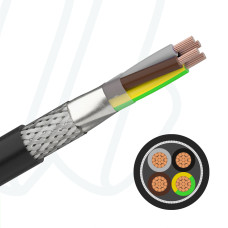 Кабель FABER EMV 2XSL(St)CYv-JB 4X10 0,6/1кВ чорний