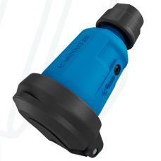 Розетка кабельна SCHUKO 16A 2п+З, 230В, IP54 синя