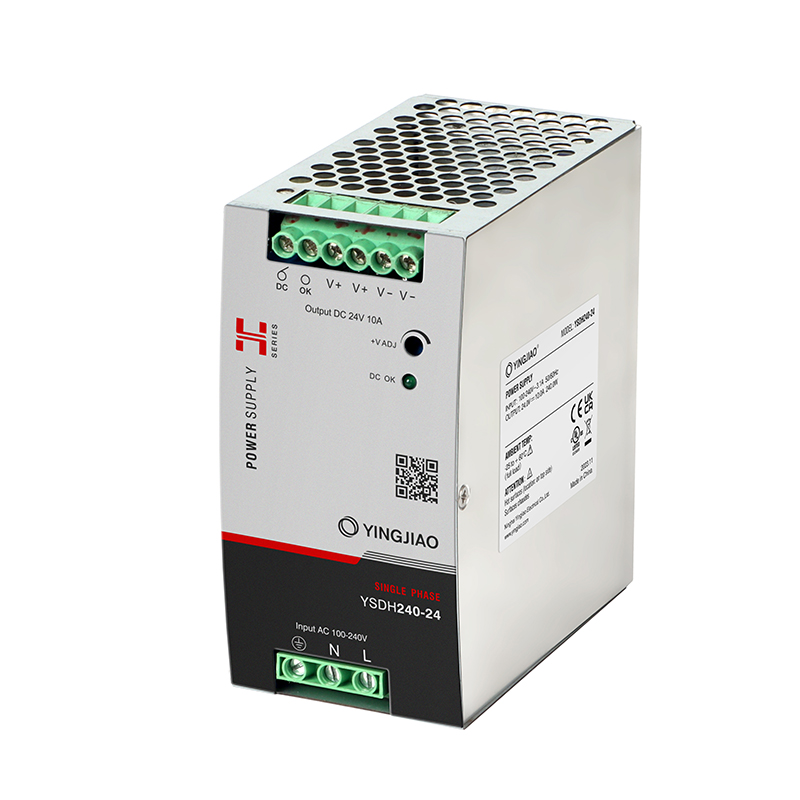 Блок живлення YSDH на DIN рейку / Uвх=100-240VAC / Uвих=24V / 240W