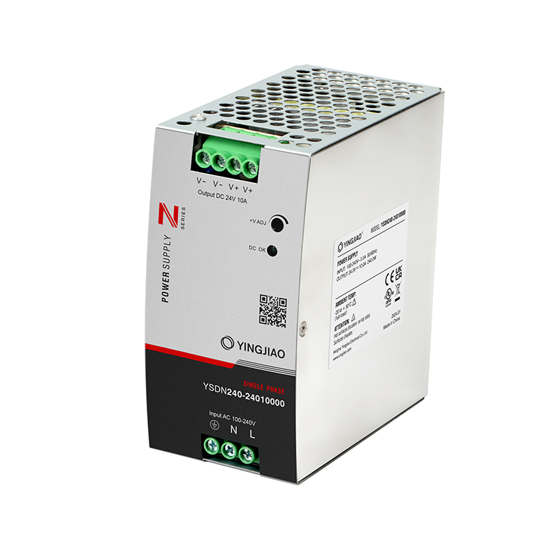 Блок живлення YSDN на DIN рейку / Uвх=100-240VAC / Uвих=24V / 240W