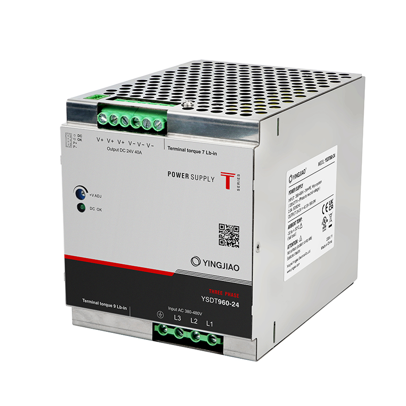 Блок живлення YSDT на DIN рейку / Uвх=340-550VAC / Uвих=24V / 960W