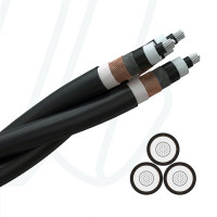 Кабель NA2XS(F)2Y 3X1X95/16 06/10 кВ чорний
