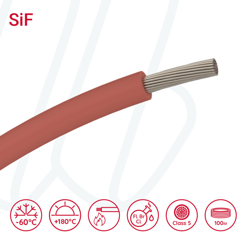 Провід SiF 1X2,5 червоний