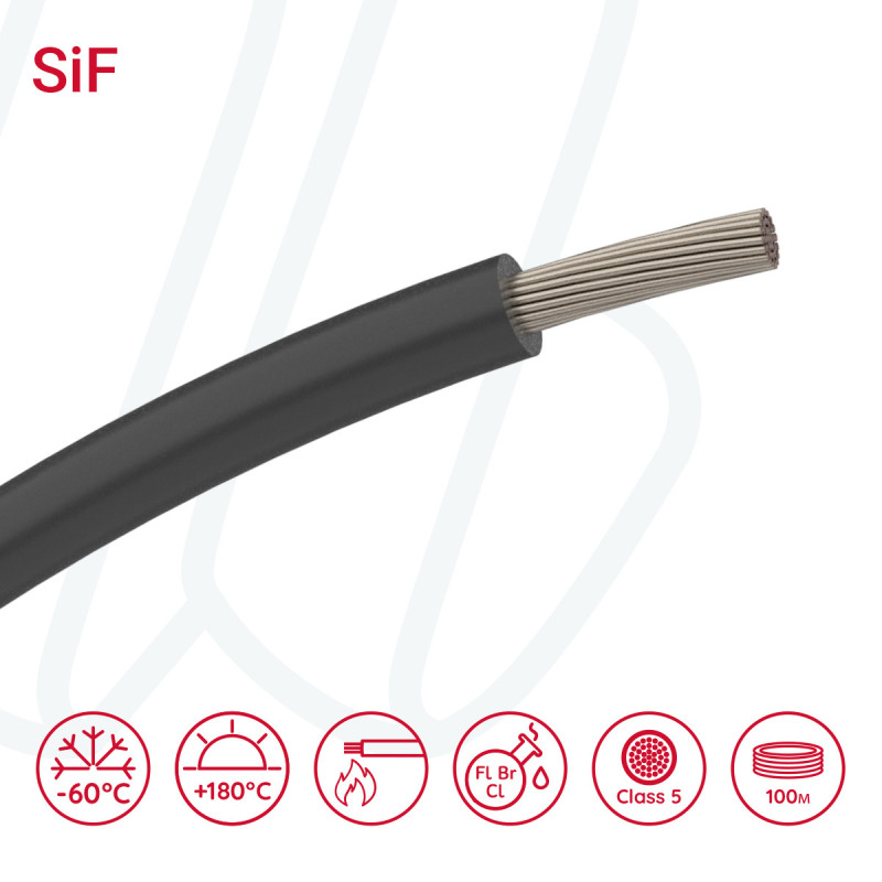 Провід SiF 1X4 чорний