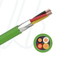 Кабель EIB-BUS J-Y(St)Yh 02X2X0,8 (0,5мм²) зелений