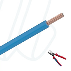 Провід H07V-K 1X6 блакитний RAL 5015