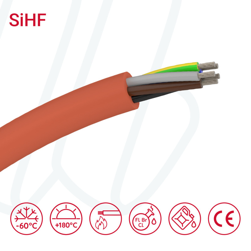 Кабель SiHF-J 3X1 червоно-коричневий