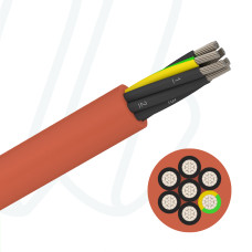 Кабель SiHF-J 7X1 червоно-коричневий