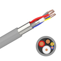Кабель MARDAL CCTV mini RG59 1+4 (RG59+2x0,22+2x0,50) ПВХ сірий