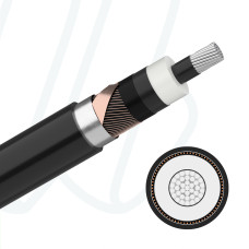 Кабель NA2XS(FL)2Y 1X95/16 6/10 кВ чорний