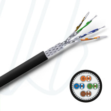 Кабель VOKA ETH 1000 FLEX S/FTP 4X2XAWG26/7 PUR чорний